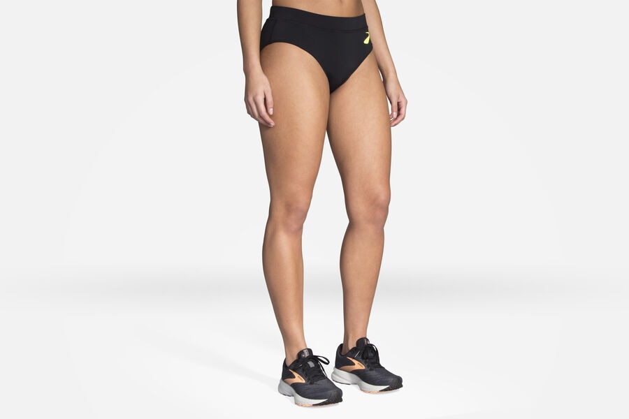 Brooks Women's Elite Brief Bottoms Elite/Black/Nightlife ( CMVZS3614 )